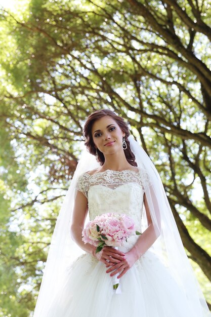 Bride on the wedding day