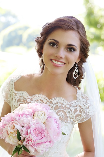 Bride on the wedding day