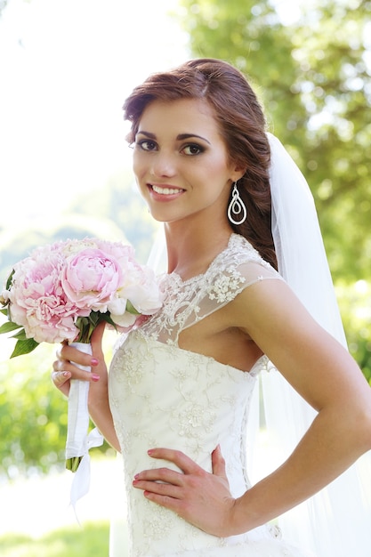 Bride on the wedding day