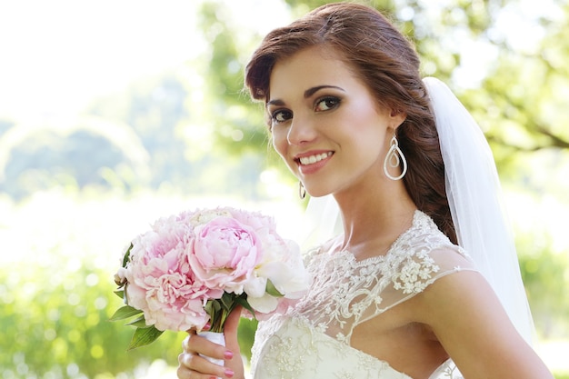 Bride on the wedding day