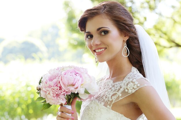 Bride on the wedding day