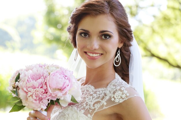 Bride on the wedding day