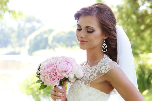 Bride on the wedding day