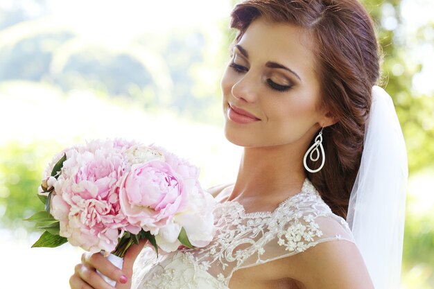 Bride on the wedding day