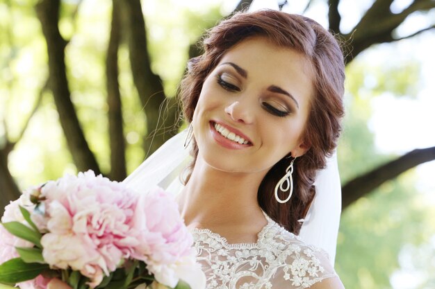 Bride on the wedding day