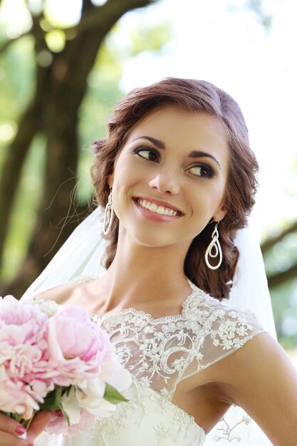 Bride on the wedding day