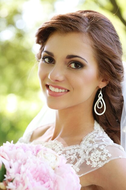 Bride on the wedding day