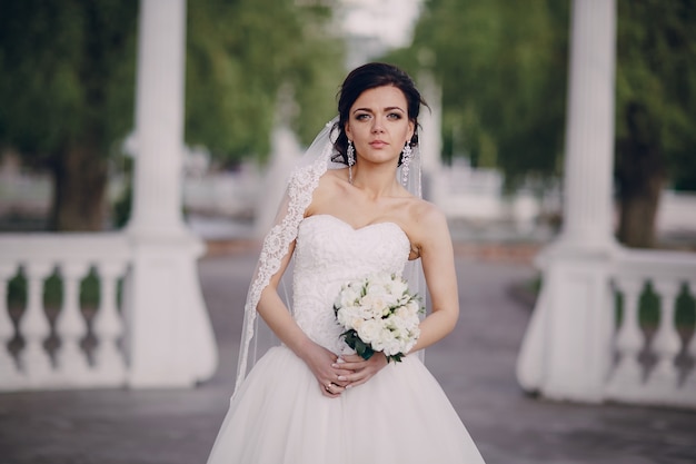 Bride with a bouquet