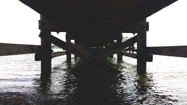 Below bridge