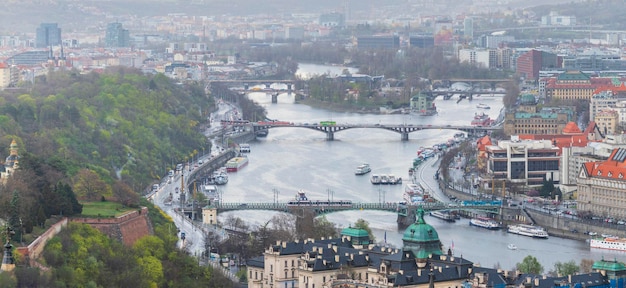 Bridges of the city of prague czech republic