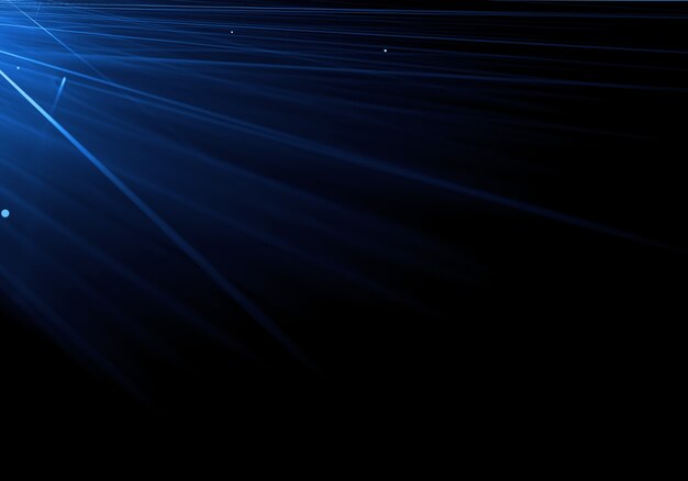 Bright blue lines dark background