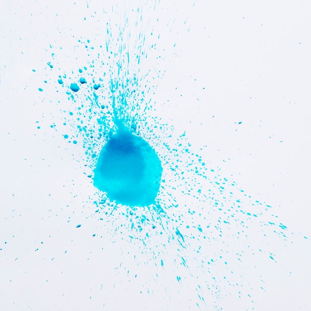 Free photo bright blue watercolor drop