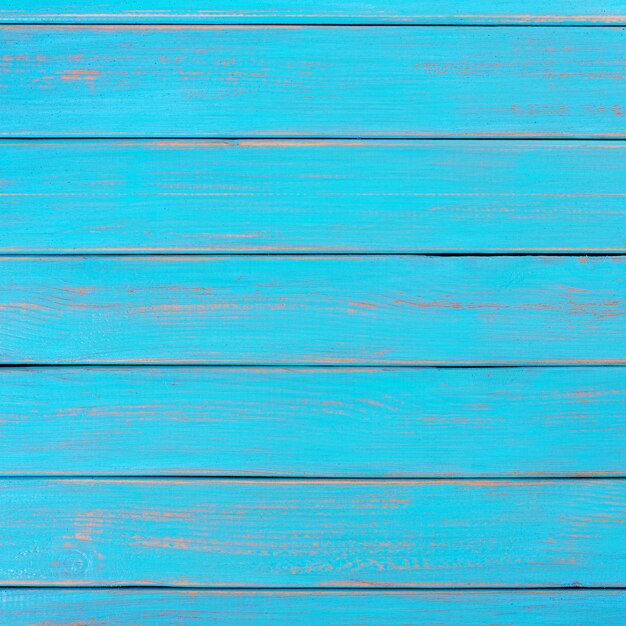 明るいブルーのウッドの背景夏のビーチデッキ