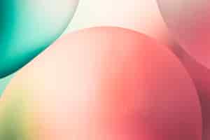 Бесплатное фото Яркие разноцветные пузыри в абстракции