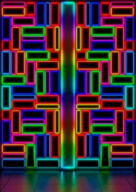 bright colorful neon background