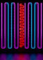 Free photo bright colorful neon background