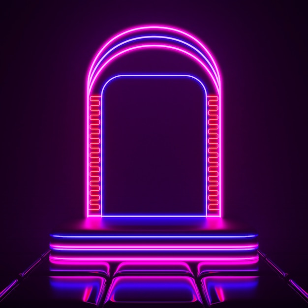 Free photo bright colorful neon background