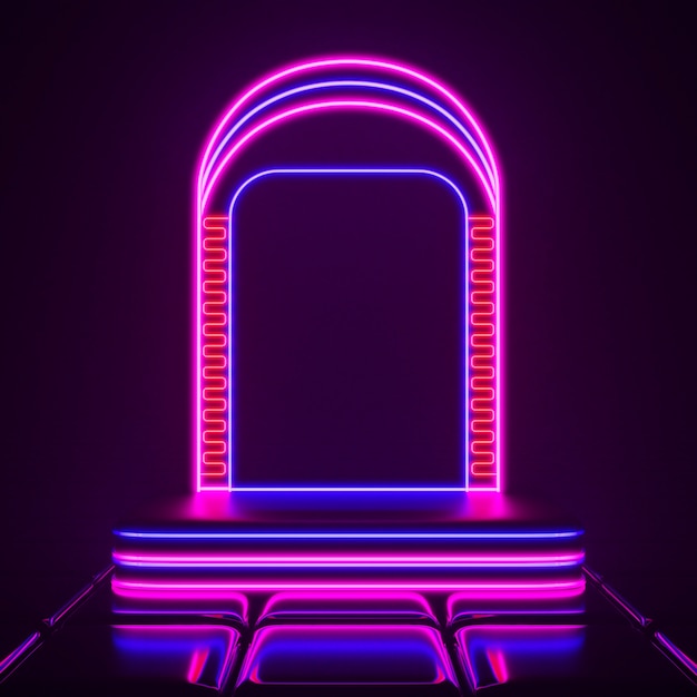 Free photo bright colorful neon background