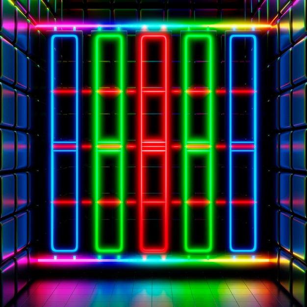 Bright colorful neon background