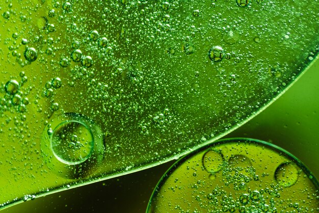 Bright green bubbly abstract background