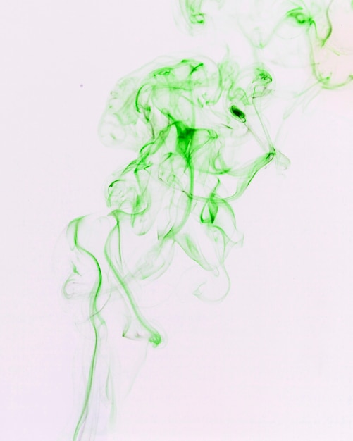 Free photo bright green smoke