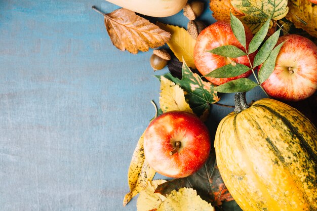 Bright harvest and foliage