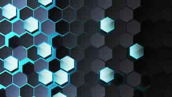 Free photo bright hex backgrounds for networking