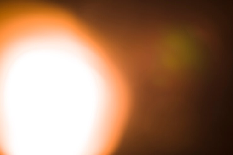 Free Photo bright light on black background