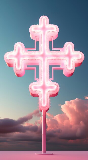 Bright light jesus cross