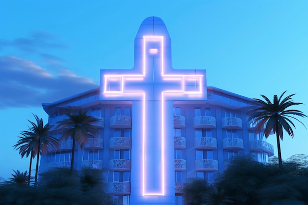 Free photo bright light jesus cross