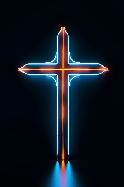 Free photo bright light jesus cross