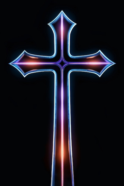 Free photo bright light jesus cross