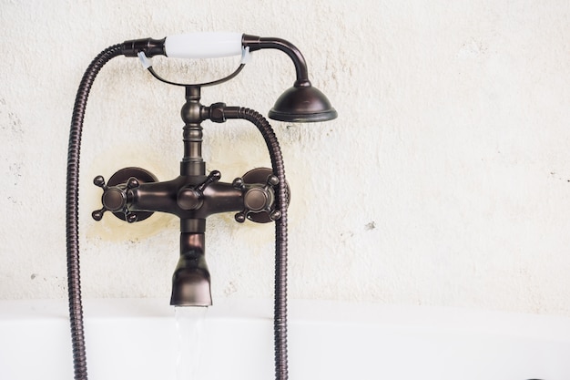 bright metal bronze bathroom shiny