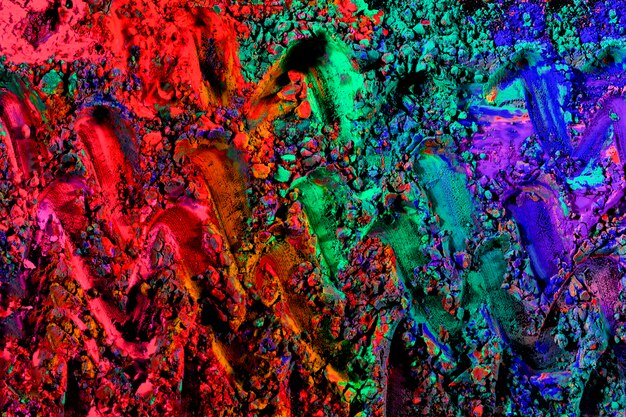 Bright multicolored holi festival colors