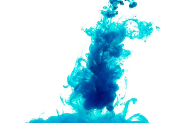 Bright paint diffusing in water