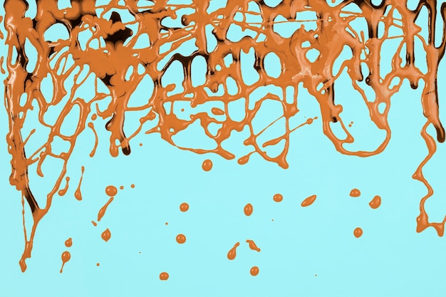 bright paint spills