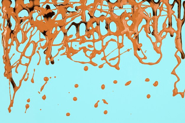 Bright paint spills