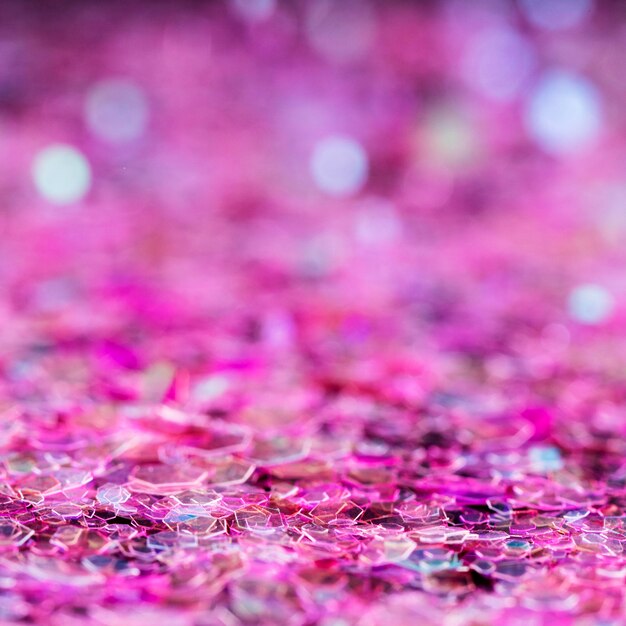 Bright pink glitter