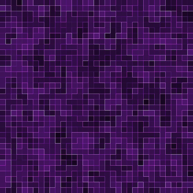 Mosaico quadrato viola brillante per sfondo strutturale.