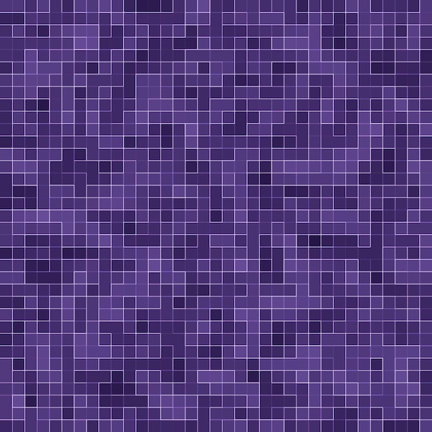 Mosaico quadrato viola brillante per sfondo strutturale.