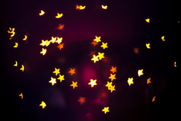 Bright stars on dark background