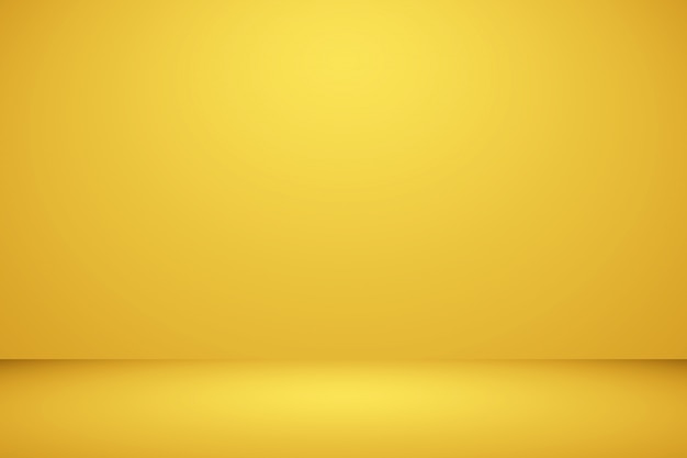 Free photo bright wall yellow studio blur