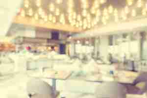 Free photo brightly lit dining blur