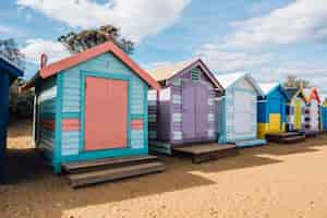 Free photo brighton bathing box