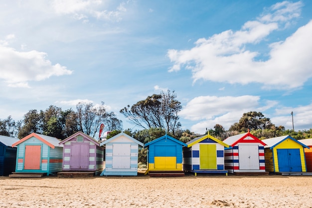 Free photo brighton bathing box