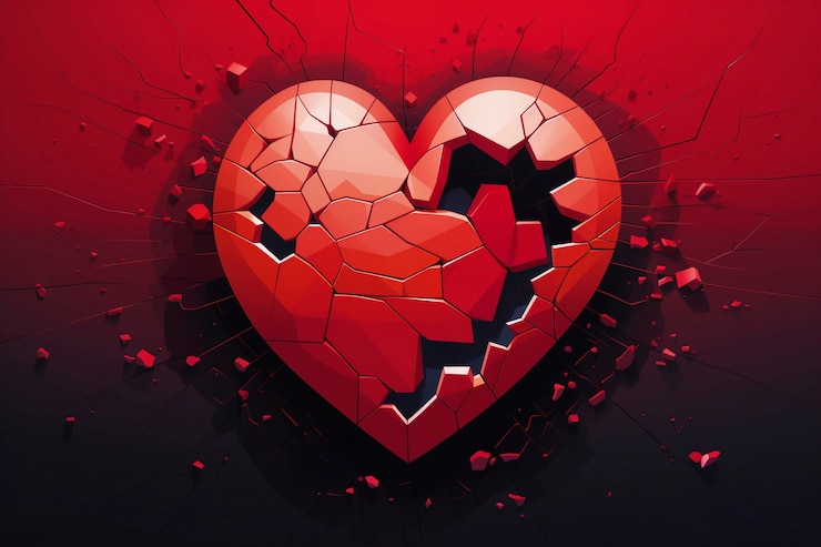 Free Photo broken heart concept