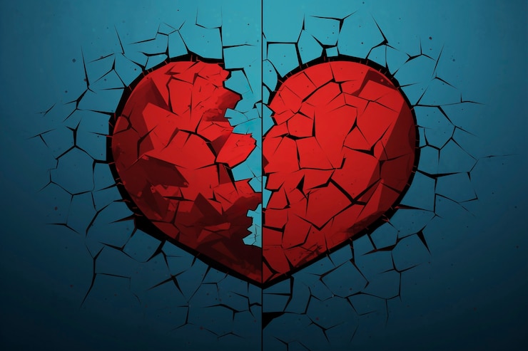 Free Photo broken heart concept