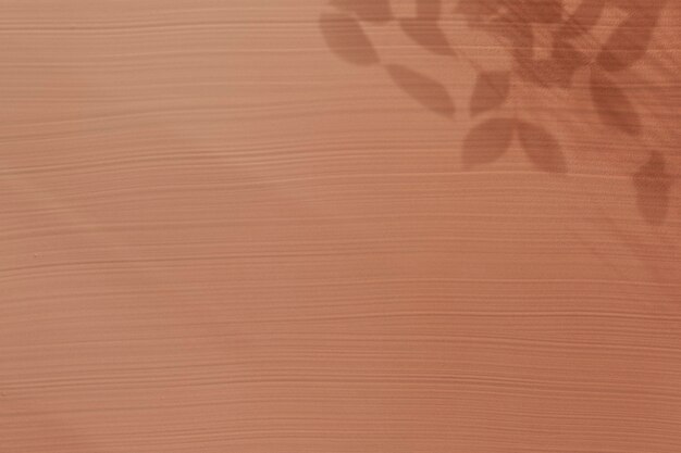 Brown Acrylic Texture With Leaf Shadow