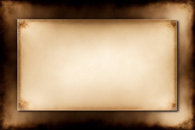 Free photo a brown background with a blank banner in the middle