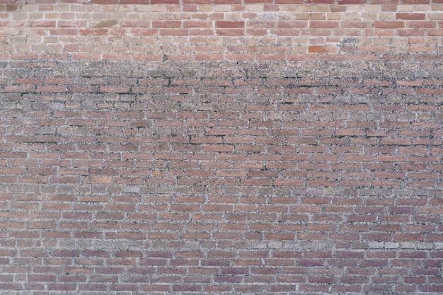 無料写真 茶色のレンガの壁の背景。レンガの壁の背景